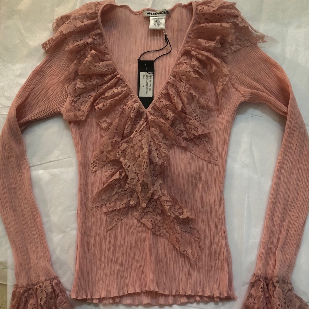 Andrea Rosati Women’s Antique Pink Blouse NWT